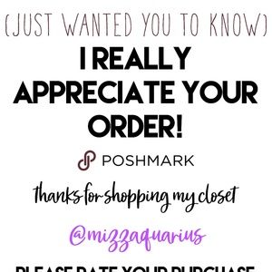 THANK YOU FOR YOUR ORDER!